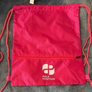 NWOT Pole Position Hot Pink Dancer Drawstring Bag